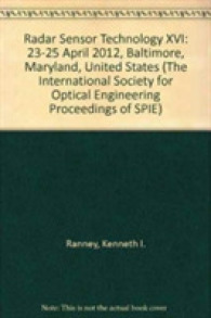 Radar Sensor Technology Xvi : 23-25 April 2012, Baltimore, Maryland, United States (The International Society for Optical Engineering Proceedings of S
