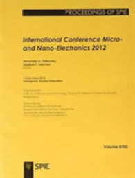 International Conference Micro- and Nano-electronics : 1-5 October 2012, Zvenigorod, Russian Federation (Proceedings of SPIE) -- Paperback