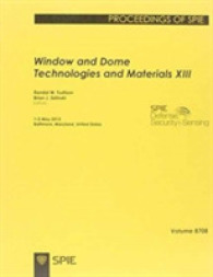 Window and Dome Technologies and Materials XIII (Proceedings of SPIE)