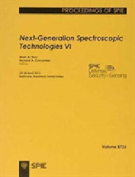 Next-generation Spectroscopic Technologies VI (Proceedings of SPIE) -- Paperback