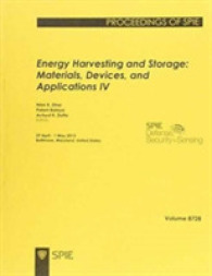 Energy Harvesting and Storage : Materials, Devices, and Applications IV (Proceedings of SPIE) -- Paperback
