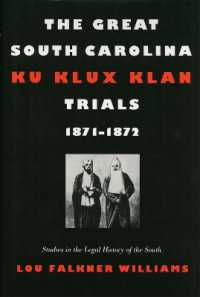 The Great South Carolina Ku Klux Klan Trials, 1871-1872 (Studies in the Legal History of the South)