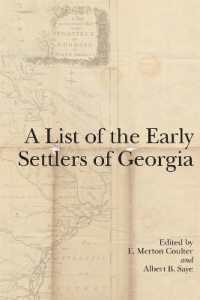 A List of the Early Settlers of Georgia