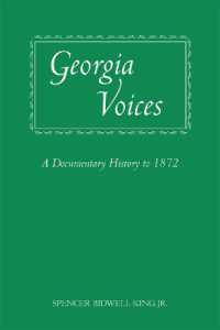 Georgia Voices : A Documentary History to 1872