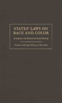 States' Laws on Race and Color (Studies in the Legal History of the South)