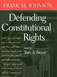 Defending Constitutional Rights (Studies in the Legal History of the South)