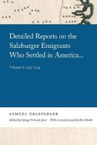 Detailed Reports on the Salzburger Emigrants Who Settled in America : Volume I: 1733-1734 (Georgia Open History Library)