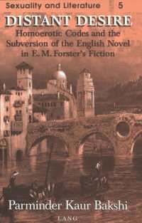 Distant Desire : Homoerotic Codes and the Subversion of the English Novel in E.M. Forster's Fiction (Sexuality and Literature)