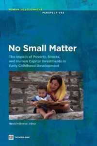 No Small Matter : The Impact of Poverty, Shocks, and Human Capital Investments in Early Childhood Development