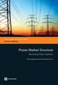 世界銀行刊／電力市場の構造：政策オプションの再考<br>Power Market Structure : Revisiting Policy Options