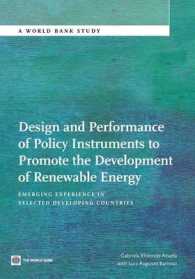 Design and Performance of Policy Instruments to Promote the Development of Renewable Energy : Emerging Experience in Selected Developing Countries