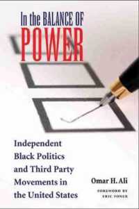 In the Balance of Power : Independent Black Politics and Third-Party Movements in the United States （1ST）