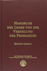 Handbuch der Lehre von der Verteilung Der Primzahlen (Ams Chelsea Publishing)
