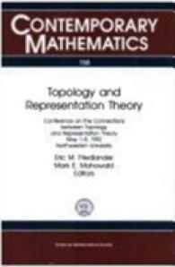 Topology and Representation Theory (Contemporary Mathematics)