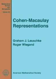 Cohen-Macaulay Representations (Mathematical Surveys and Monographs) 〈Vol. 181〉