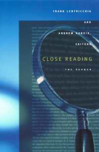 精読：２０世紀文芸批評読本<br>Close Reading : The Reader