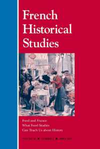 Food and France : What Food Studies Can Teach Us about History