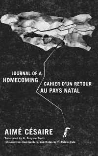 Journal of a Homecoming / Cahier d'un retour au pays natal （Bilingual）