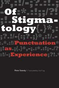 Of Stigmatology : Punctuation as Experience (Verbal Arts: Studies in Poetics)