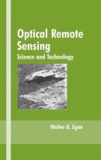 光学リモートセンシング<br>Optical Remote Sensing : Science and Technology (Optical Science and Engineering)