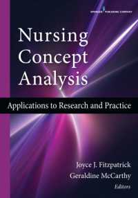 Nursing Concept Analysis : Applications to Research and Practice