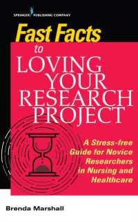 Fast Facts to Loving Your Research Project : A Stress-free Guide for Novice Researchers in Nursing and Healthcare (Fast Facts)