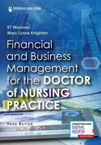 Financial and Business Management for the Doctor of Nursing Practice （3RD）