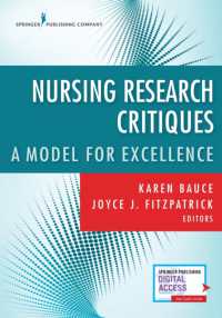 Nursing Research Critiques : A Model for Excellence