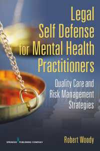 Legal Self Defense for Mental Health Practitioners : Quality Care and Risk Management Strategies
