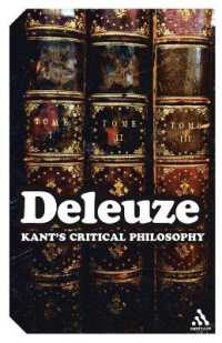 ドゥルーズ『カントの批判哲学』（英訳）<br>Kant's Critical Philosophy : The Doctrine of the Faculties (Continuum Impacts)