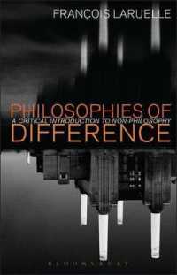非哲学入門（英訳）<br>Philosophies of Difference : A Critical Introduction to Non-philosophy