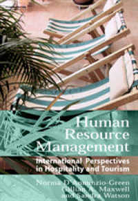 Human Resource Management : International Perspectives in Tourism and Hospitality
