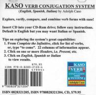 Kaso Verb Conjugation System CD : English, Spanish & Italian