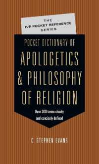 Pocket Dictionary of Apologetics & Philosophy of Religion : 300 Terms Thinkers Clearly Concisely Defined (The Ivp Pocket Reference Series)