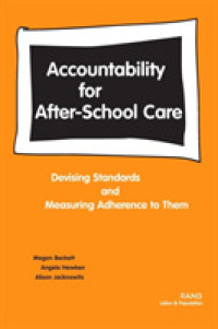 Accountability for After-school Care : Devising Standards and Measuring Adherence to Them