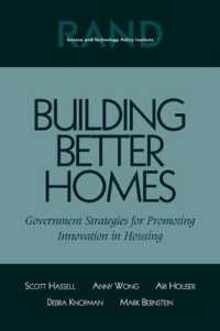 Building Better Homes : Government Strategies for Promoting Innovation in Housing