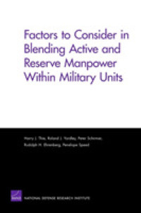 Factors to Consider in Blending Active and Reserve Manpower within Military Units