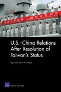 U.S.-China Relations after Resolution of Taiwan's Status