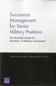 Succession Management for Senior Military Positions : The Rumsfeld Model for Secretary of Defense Involvement