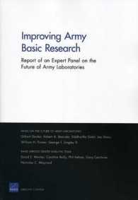 Improving Army Basic Research : Report of an Expert Panel on the Future of Army Laboratories
