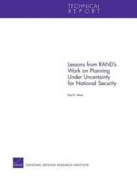 Lessons from Rand's Work on Planning under Uncertainty for National Security