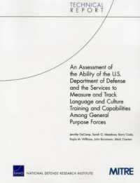 An Assessment of the Ability of the U.S. Department of Defense and the Services to Measure and Track Language and Culture Training and Capabilities among General Purpose Forces