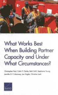 What Works Best When Building Partner Capacity and under What Circumstances?