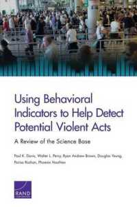 Using Behavioral Indicators to Help Detect Potential Violent Acts : A Review of the Science Base