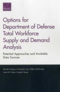 Options for Department of Defense Total Workforce Supply and Demand Analysis : Potential Approaches and Available Data Sources
