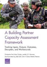 A Building Partner Capacity Assessment Framework : Tracking Inputs, Outputs, Outcomes, Disrupters, and Workarounds