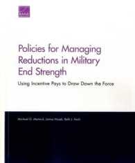 Policies for Managing Reductions in Military End Strength : Using Incentive Pays to Draw Down the Force