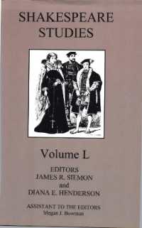 Shakespeare Studies, Volume L (Shakespears Studies)