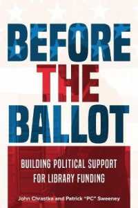 Before the Ballot : Building Political Support for Library Funding