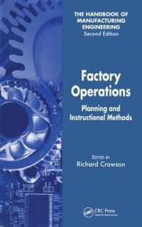 Factory Operations : Planning and Instructional Methods (Handbook of Manufacturing Engineering, Second Edition)